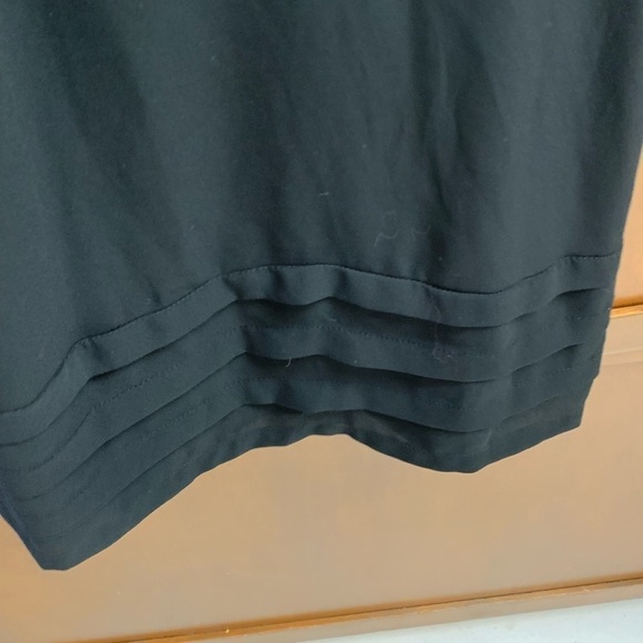 Candies vintage black poly camisole top XS 14 in pit crisscross strap #bikercore - Picture 6 of 6